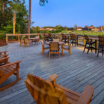intracoastal deck with furniture at sunrise at Best Western Plus Myrtle Beach@Intracoastal